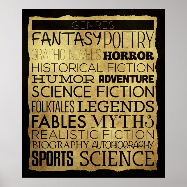 Library Gene Klassenzimmer Poster (Vorne)