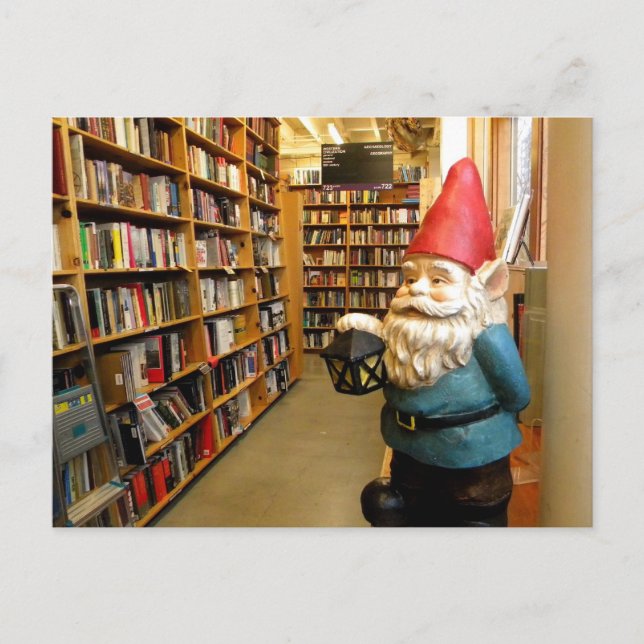 Library Gnome I Postkarte (Vorderseite)