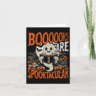 Library Halloween Shirt Book Lover Design Ghost Wi Karte