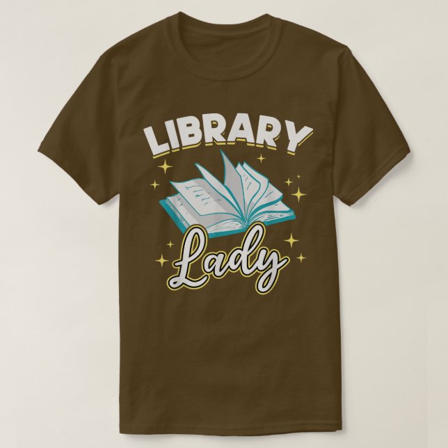 Library Lady Librarian Reader Buch Lover T-Shirt (Design vorne)