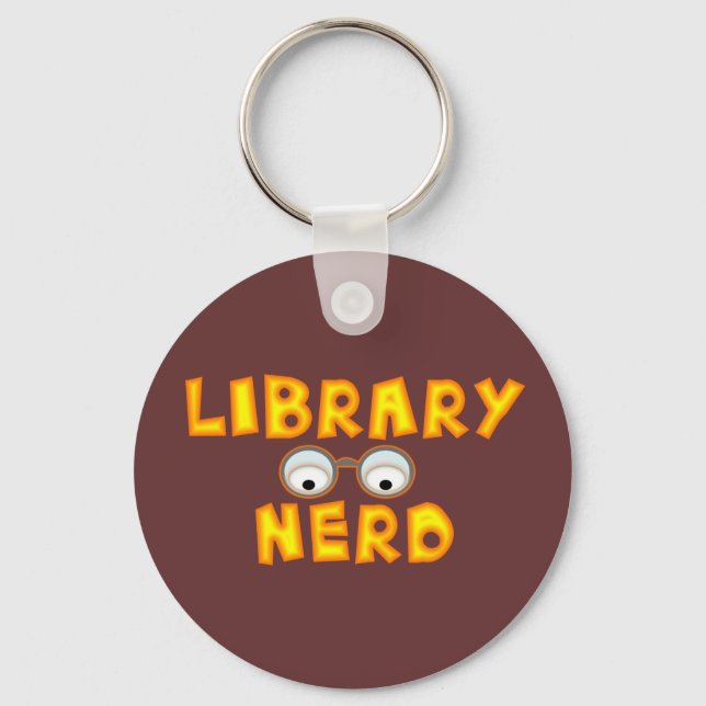 Library Nerd Schlüsselanhänger (Vorderseite)