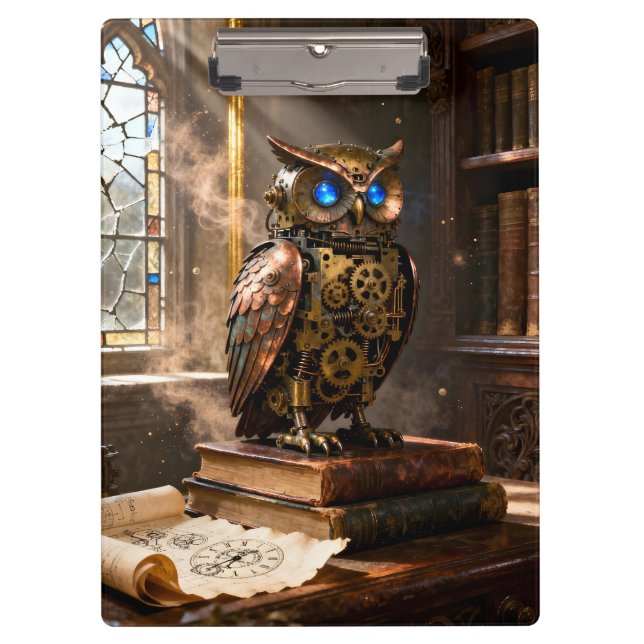 Library Owl Klemmbrett (Vorderseite)
