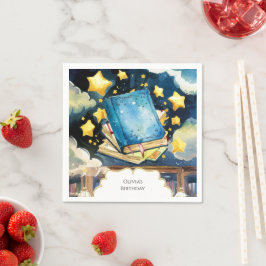 Library Simple Magic Storybook Geburtstag Serviette