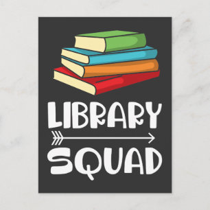 Library Squad - Buchliebhaber Bibliothekarischer L Postkarte
