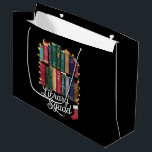 Library Squad Christmas Book Lovers Team Reading Große Geschenktüte<br><div class="desc">Library Squad Christmas Book Lovers Team Reading</div>