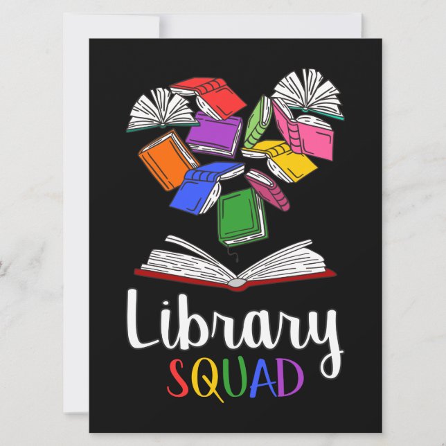Library Squad I Einladung (Vorderseite)