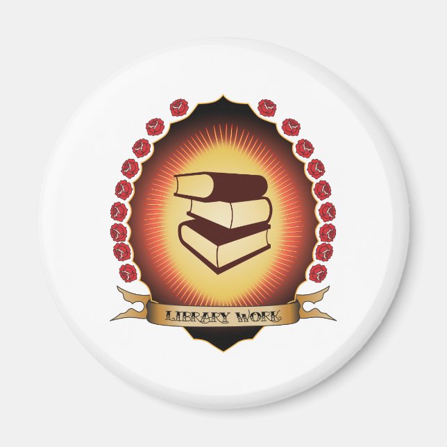 Library Work Mandorla Magnet (Vorne)