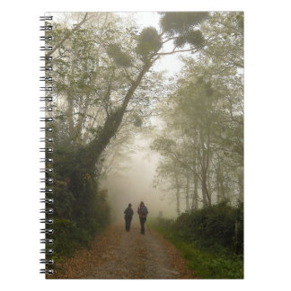 Libreta con espiral - Camino con muérdago Notizblock