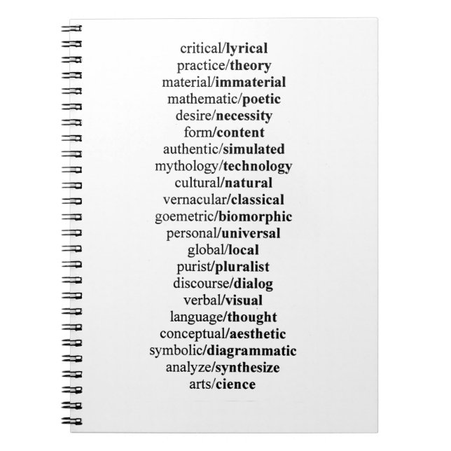 Libreta conceptos apuestos notizblock (Vorderseite)