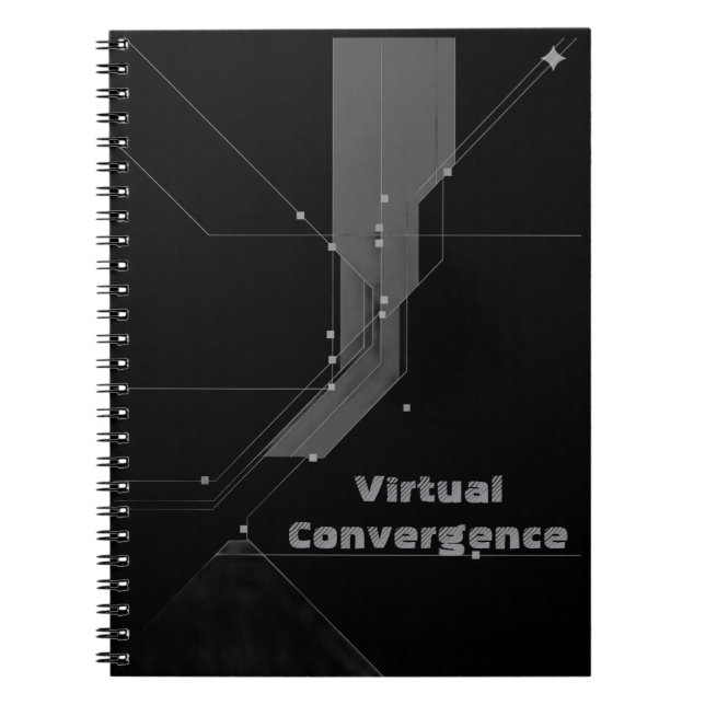 Libreta Espiral 'Glitch Controlado' - Arte Abstrac Notizblock (Vorderseite)