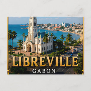 Libreville Küsten Eleganz und gabunesisches Erbe Postkarte