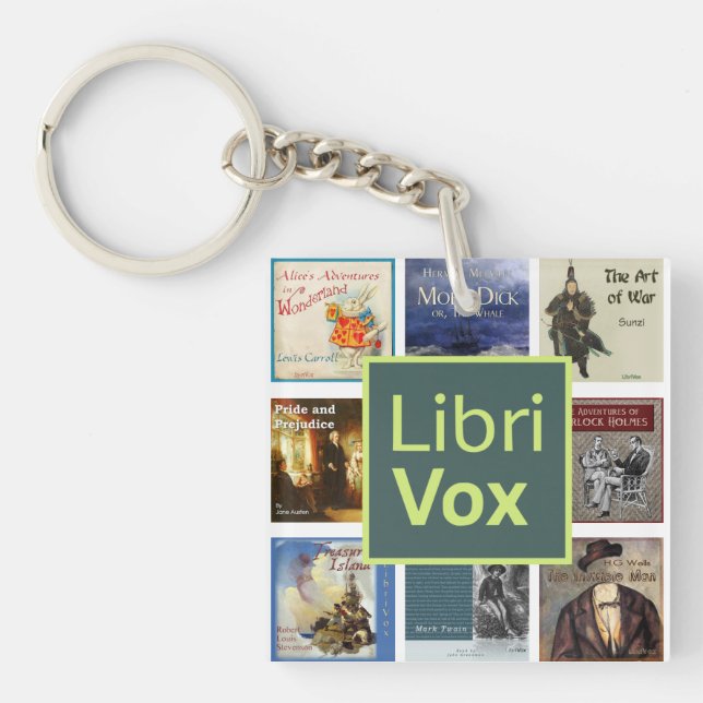 LibriVox Keychain Schlüsselanhänger (Vorderseite)