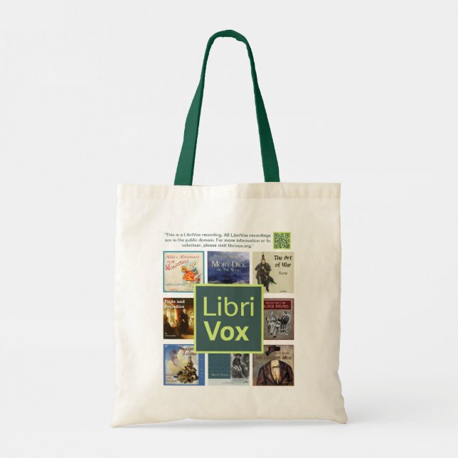 LibriVox Tote Bag Tragetasche (Rückseite)