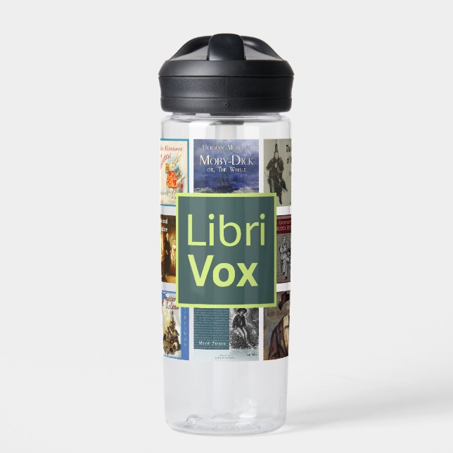 LibriVox Water Bottle Trinkflasche (Vorderseite)