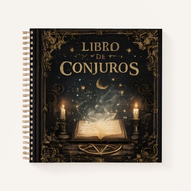 libro de conjuros notizbuch (Vorderseite)