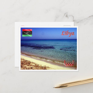 Libya - Beach - Postkarte