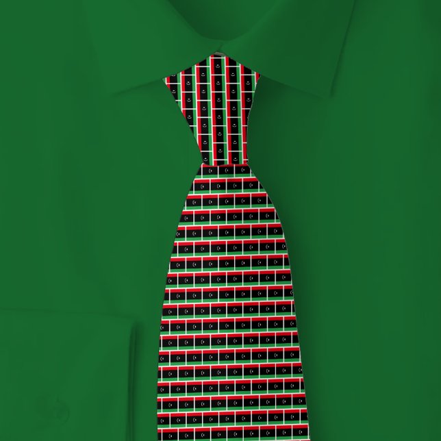 Libya Flag Brick Pattern Krawatte (Von Creator hochgeladen)