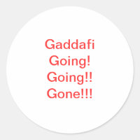 Libyan Anti-Gaddafi-Aufkleber