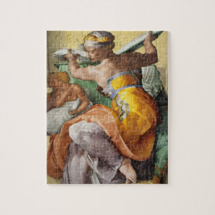 Libyan Sibyl, Sixtinische Kapelle von Michelangelo Puzzle