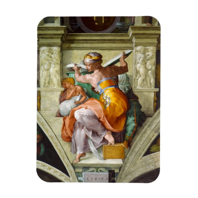 Libyan Sibyl von Michelangelo Magnet (Vertikal)