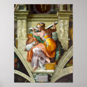 Libyan Sibyl von Michelangelo Poster
