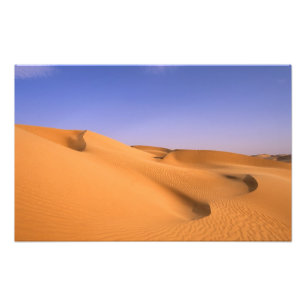 Libyen, Fezzan, Sahara, Erg Murzuq, Sand Fotodruck