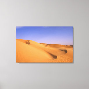 Libyen, Fezzan, Sahara-Wüste, Erg Murzuq, Sand Leinwanddruck