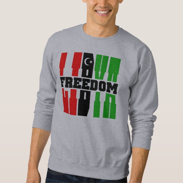 Libyen-Freiheit Sweatshirt (Vorderseite)