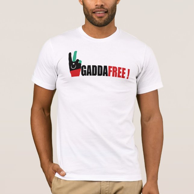 Libyen geben von Gaddafi - Kadhafi frei T-Shirt (Vorderseite)