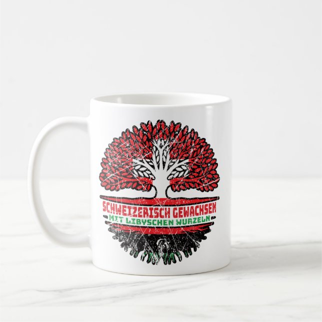Libyen Libysch Schweizer Schweiz Baum Wurzel Kaffeetasse (Links)
