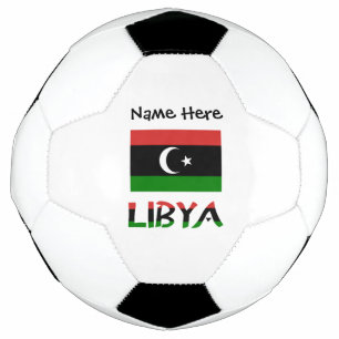Libyen Libysche Flagge Personalisiert Fußball