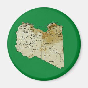 Libyen Map Magnet