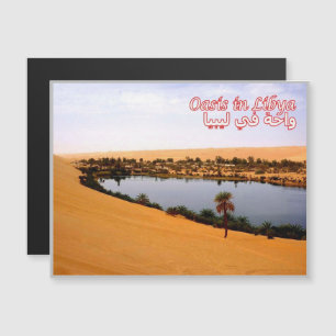 Libyen - Oase - Magnetkarte