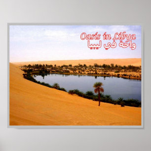 Libyen - Oase - Poster
