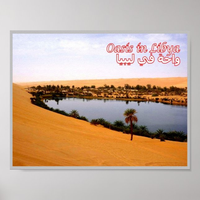 Libyen - Oase - Poster (Vorne)