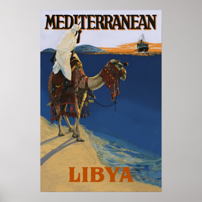 Libyen-Reiseposter Poster (Vorne)