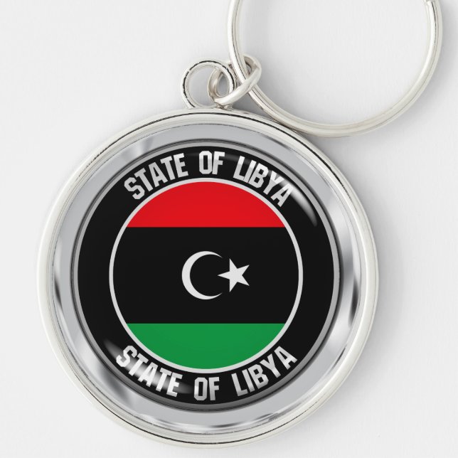 Libyen-Runde Schlüsselanhänger (Vorne)