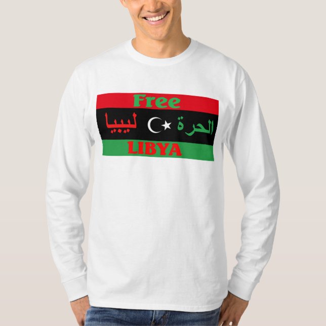 Libyen-Shirt - freies Libyen ليبياالحرة T-Shirt (Vorderseite)