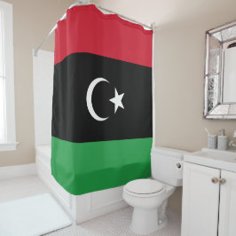 Libyenflagge Duschvorhang