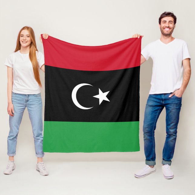Libyenflagge Fleecedecke (Beispiel)