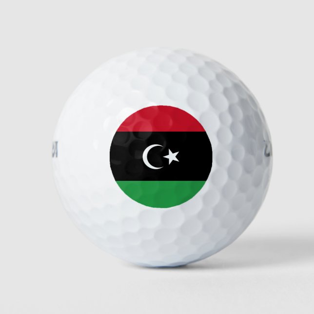 Libyenflagge Golfball (Vorderseite)