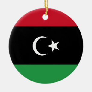 Libyenflagge Keramik Ornament