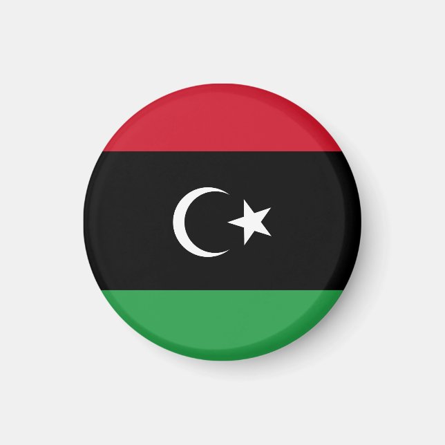 Libyenflagge Magnet (Vorne)