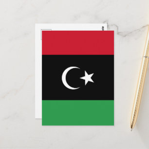 Libyenflagge Postkarte