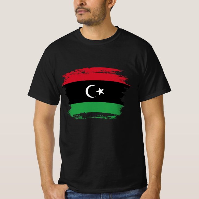 Libyenflagge T-Shirt (Vorderseite)