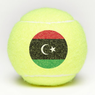 Libyenflagge Tennisbälle