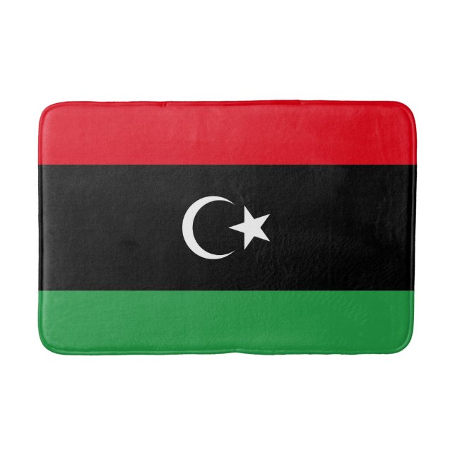 libysche Flagge Badematte (Vorderseite)