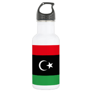 libysche Flagge Edelstahlflasche