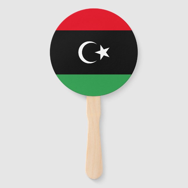 libysche Flagge Fächer (Vorderseite)