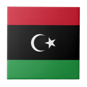 Libysche Flagge Fliese